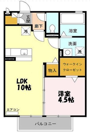 クレセント・シャンブルの物件間取画像